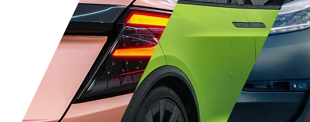 KPMF car wrap colour samples