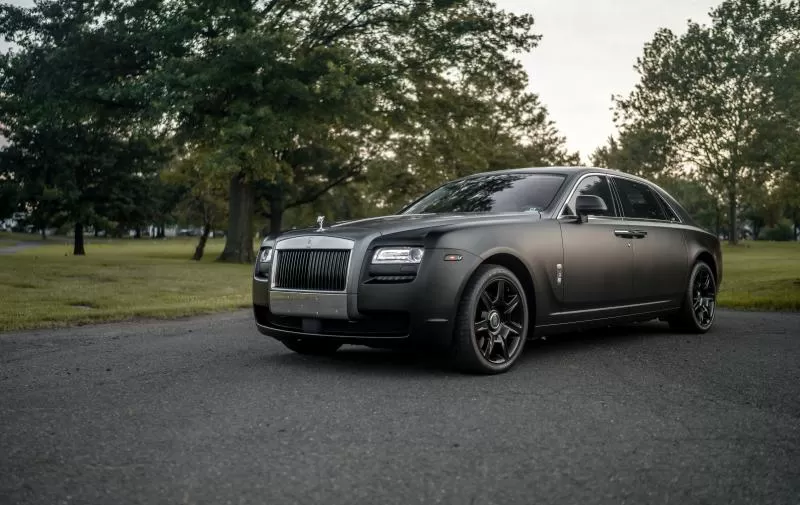KPMF Matte Phantom Black on a Bentley