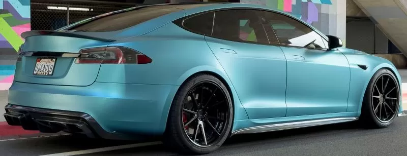 K75517 - KPMF Matte Palladian Blue installed on car